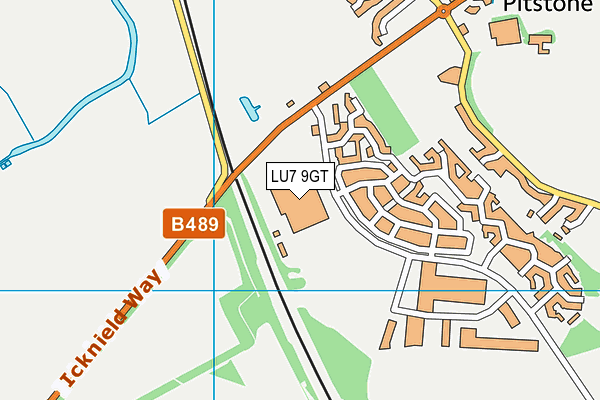 LU7 9GT map - OS VectorMap District (Ordnance Survey)