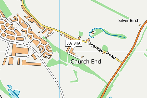 LU7 9HA map - OS VectorMap District (Ordnance Survey)