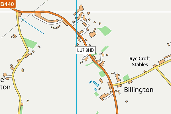 LU7 9HD map - OS VectorMap District (Ordnance Survey)