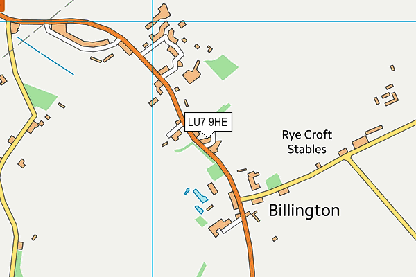 LU7 9HE map - OS VectorMap District (Ordnance Survey)