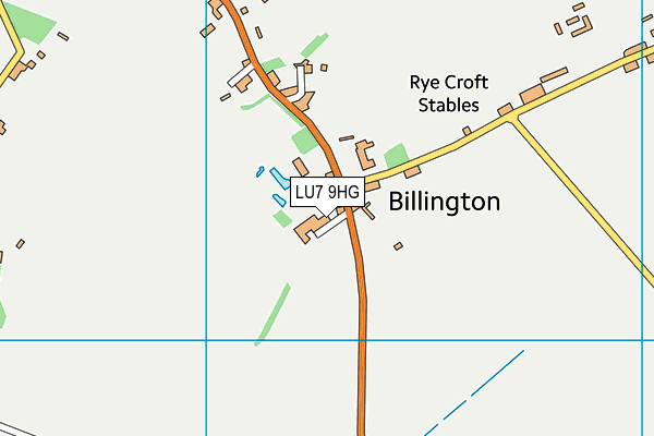 LU7 9HG map - OS VectorMap District (Ordnance Survey)