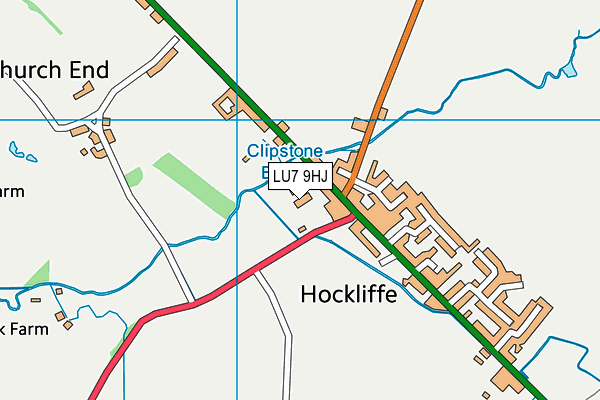 LU7 9HJ map - OS VectorMap District (Ordnance Survey)