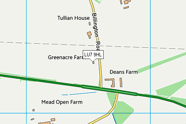 LU7 9HL map - OS VectorMap District (Ordnance Survey)