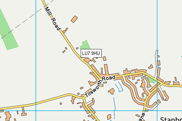 LU7 9HU map - OS VectorMap District (Ordnance Survey)