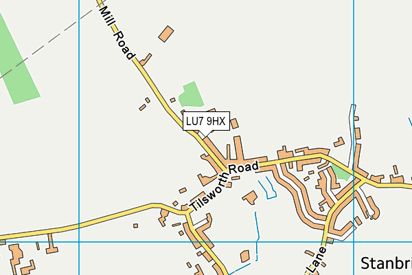 LU7 9HX map - OS VectorMap District (Ordnance Survey)