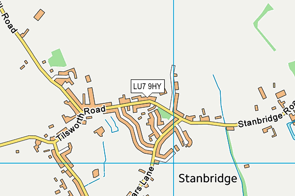 LU7 9HY map - OS VectorMap District (Ordnance Survey)