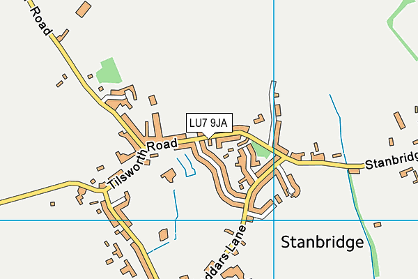LU7 9JA map - OS VectorMap District (Ordnance Survey)
