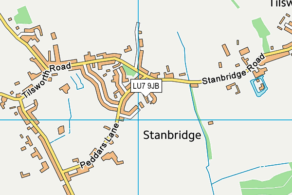 LU7 9JB map - OS VectorMap District (Ordnance Survey)