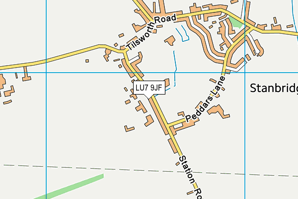 LU7 9JF map - OS VectorMap District (Ordnance Survey)