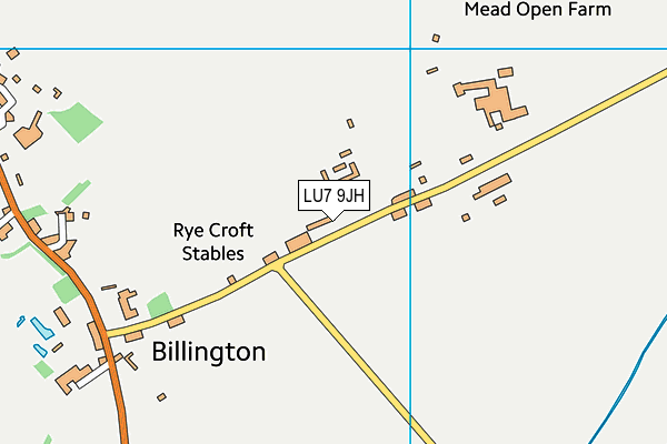 LU7 9JH map - OS VectorMap District (Ordnance Survey)