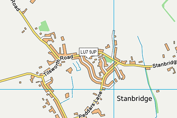 LU7 9JP map - OS VectorMap District (Ordnance Survey)