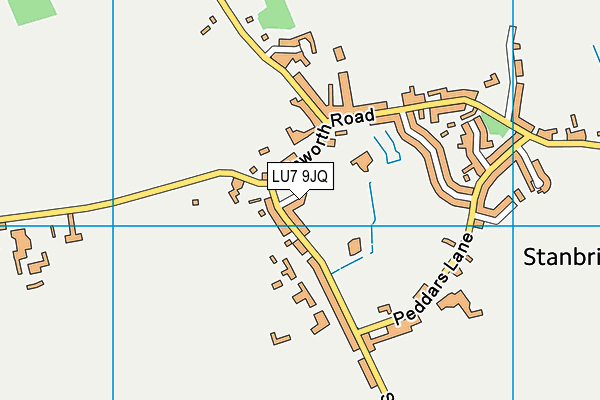 LU7 9JQ map - OS VectorMap District (Ordnance Survey)