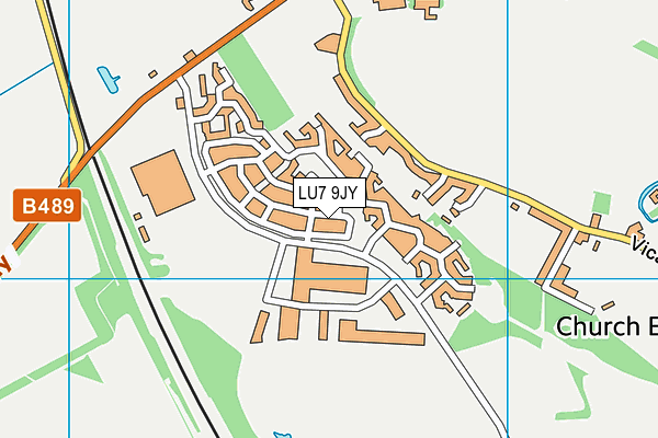 LU7 9JY map - OS VectorMap District (Ordnance Survey)