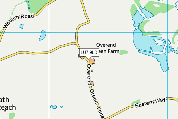 LU7 9LD map - OS VectorMap District (Ordnance Survey)