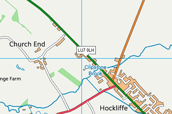 LU7 9LH map - OS VectorMap District (Ordnance Survey)