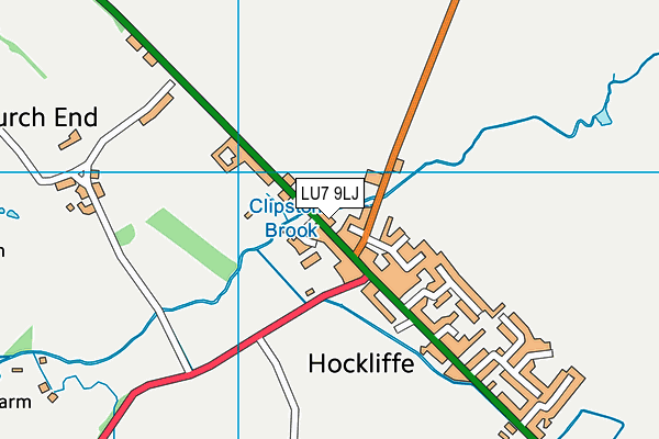 LU7 9LJ map - OS VectorMap District (Ordnance Survey)