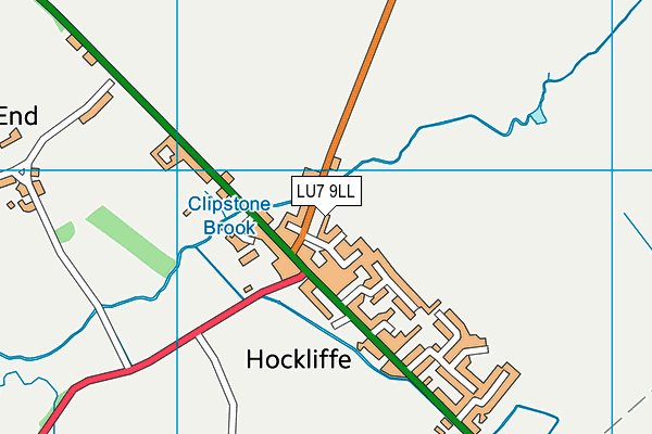 Hockliffe Lower School map (LU7 9LL) - OS VectorMap District (Ordnance Survey)