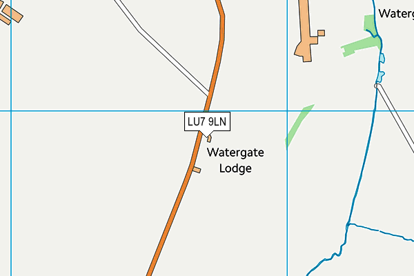 LU7 9LN map - OS VectorMap District (Ordnance Survey)