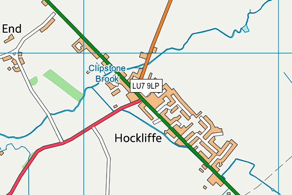 LU7 9LP map - OS VectorMap District (Ordnance Survey)