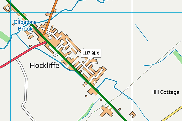 Hockliffe Recreation Ground map (LU7 9LX) - OS VectorMap District (Ordnance Survey)