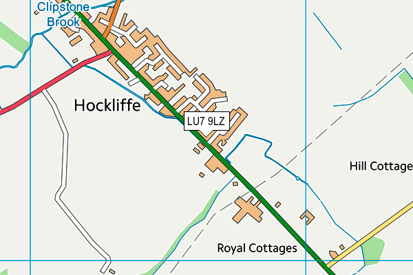 LU7 9LZ map - OS VectorMap District (Ordnance Survey)