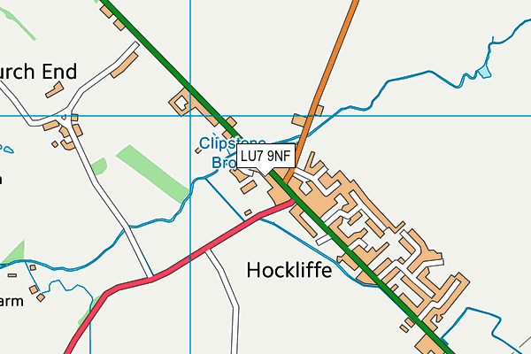 LU7 9NF map - OS VectorMap District (Ordnance Survey)