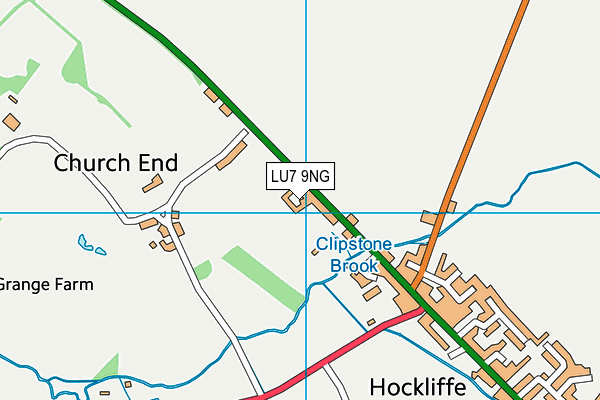 LU7 9NG map - OS VectorMap District (Ordnance Survey)