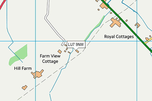 LU7 9NW map - OS VectorMap District (Ordnance Survey)