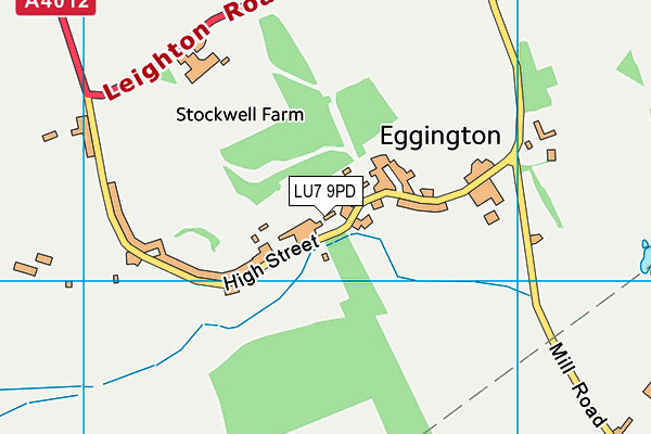 LU7 9PD map - OS VectorMap District (Ordnance Survey)