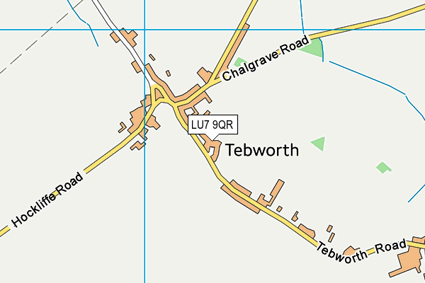 LU7 9QR map - OS VectorMap District (Ordnance Survey)