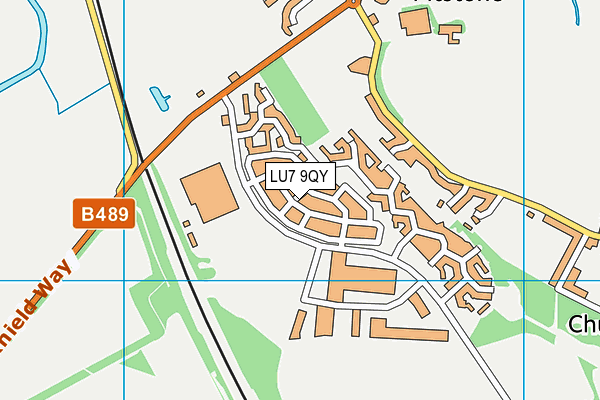 LU7 9QY map - OS VectorMap District (Ordnance Survey)