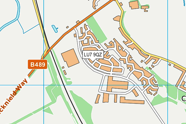 LU7 9QZ map - OS VectorMap District (Ordnance Survey)