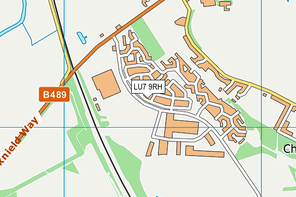 LU7 9RH map - OS VectorMap District (Ordnance Survey)