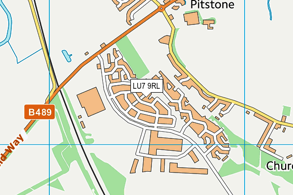 LU7 9RL map - OS VectorMap District (Ordnance Survey)