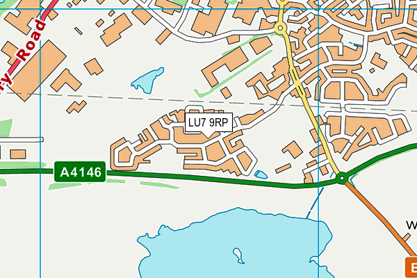 LU7 9RP map - OS VectorMap District (Ordnance Survey)