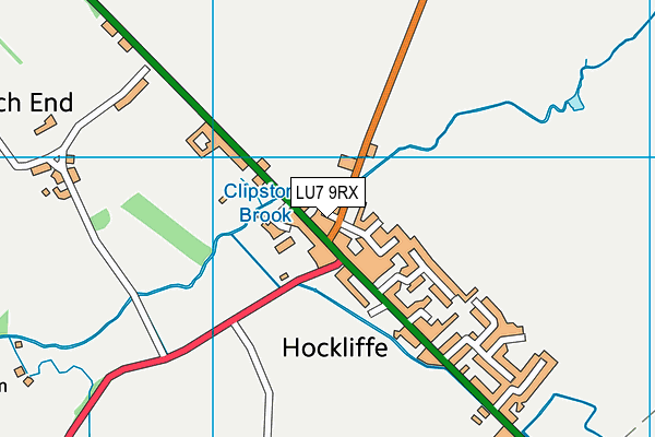 LU7 9RX map - OS VectorMap District (Ordnance Survey)