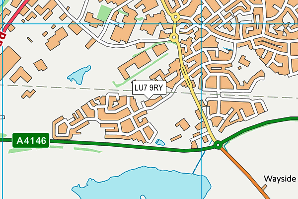 LU7 9RY map - OS VectorMap District (Ordnance Survey)