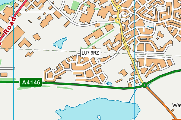 LU7 9RZ map - OS VectorMap District (Ordnance Survey)