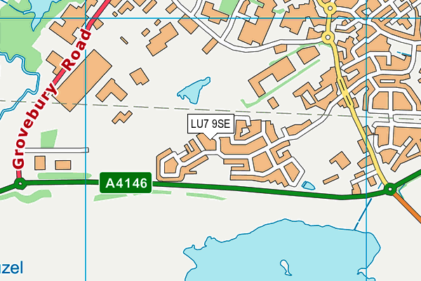 LU7 9SE map - OS VectorMap District (Ordnance Survey)