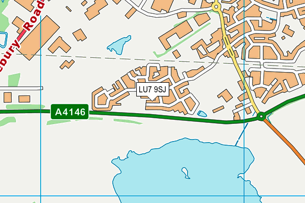 LU7 9SJ map - OS VectorMap District (Ordnance Survey)