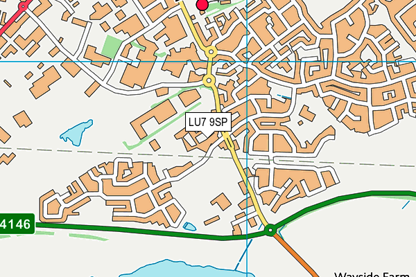 LU7 9SP map - OS VectorMap District (Ordnance Survey)