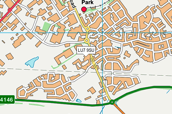 LU7 9SU map - OS VectorMap District (Ordnance Survey)