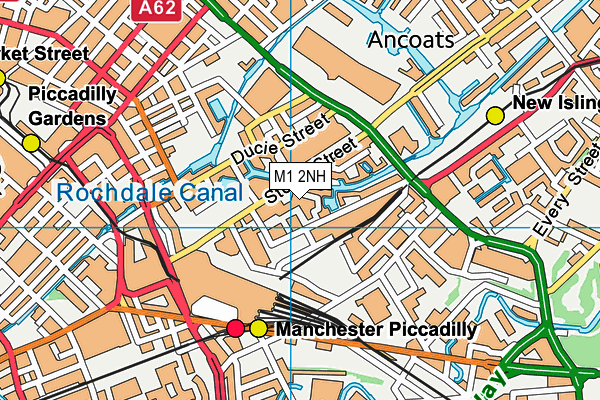 M1 2NH map - OS VectorMap District (Ordnance Survey)