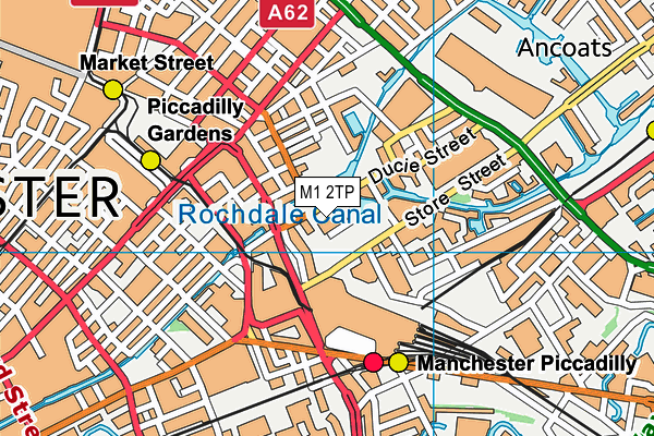 M1 2TP map - OS VectorMap District (Ordnance Survey)