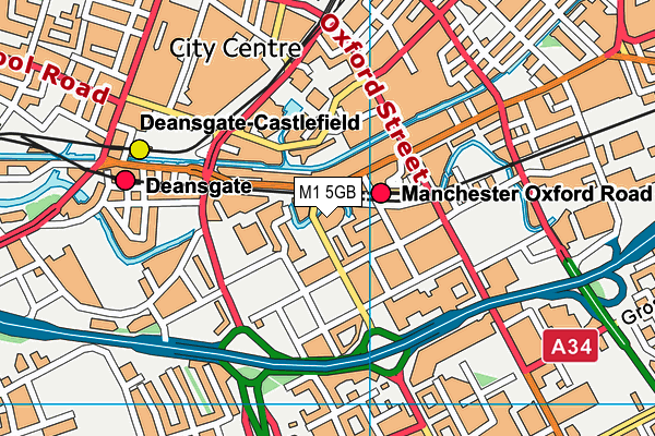 M1 5GB map - OS VectorMap District (Ordnance Survey)