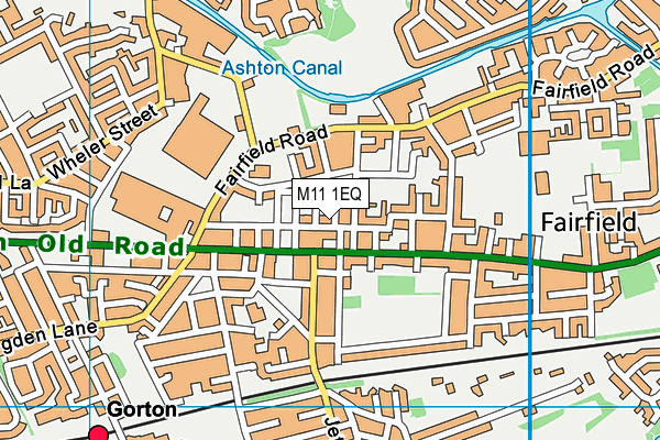 M11 1EQ map - OS VectorMap District (Ordnance Survey)