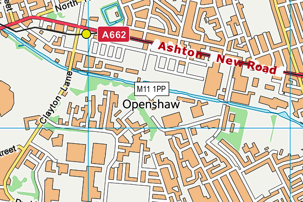 M11 1PP map - OS VectorMap District (Ordnance Survey)