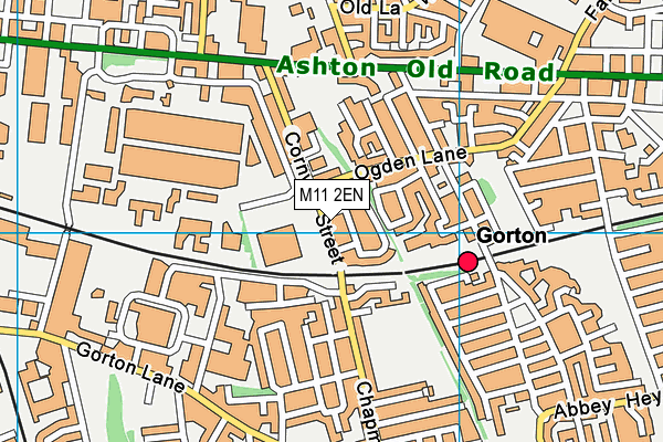 M11 2EN map - OS VectorMap District (Ordnance Survey)