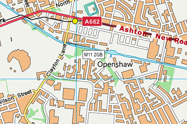 M11 2GB map - OS VectorMap District (Ordnance Survey)