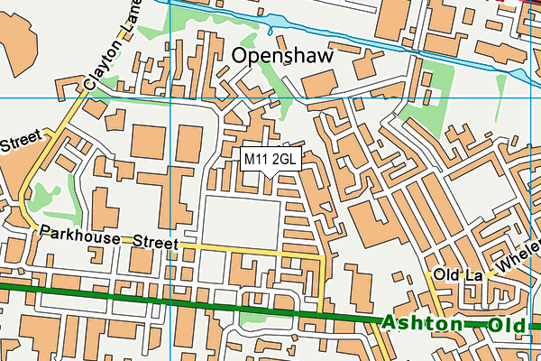 M11 2GL map - OS VectorMap District (Ordnance Survey)
